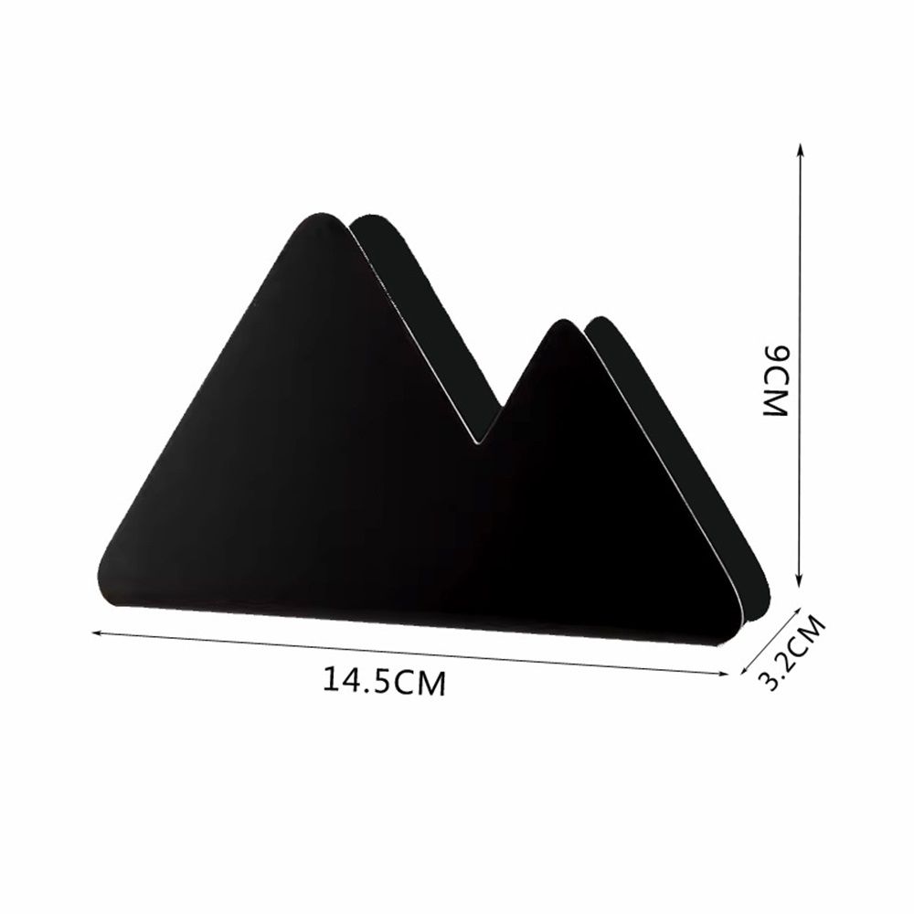 Napkin Holder for Tables, Stainless steel tissue holder, creative triangular square towel holder, bar, coffee shop, restaurant, vertical napkin holder, Black — image 5