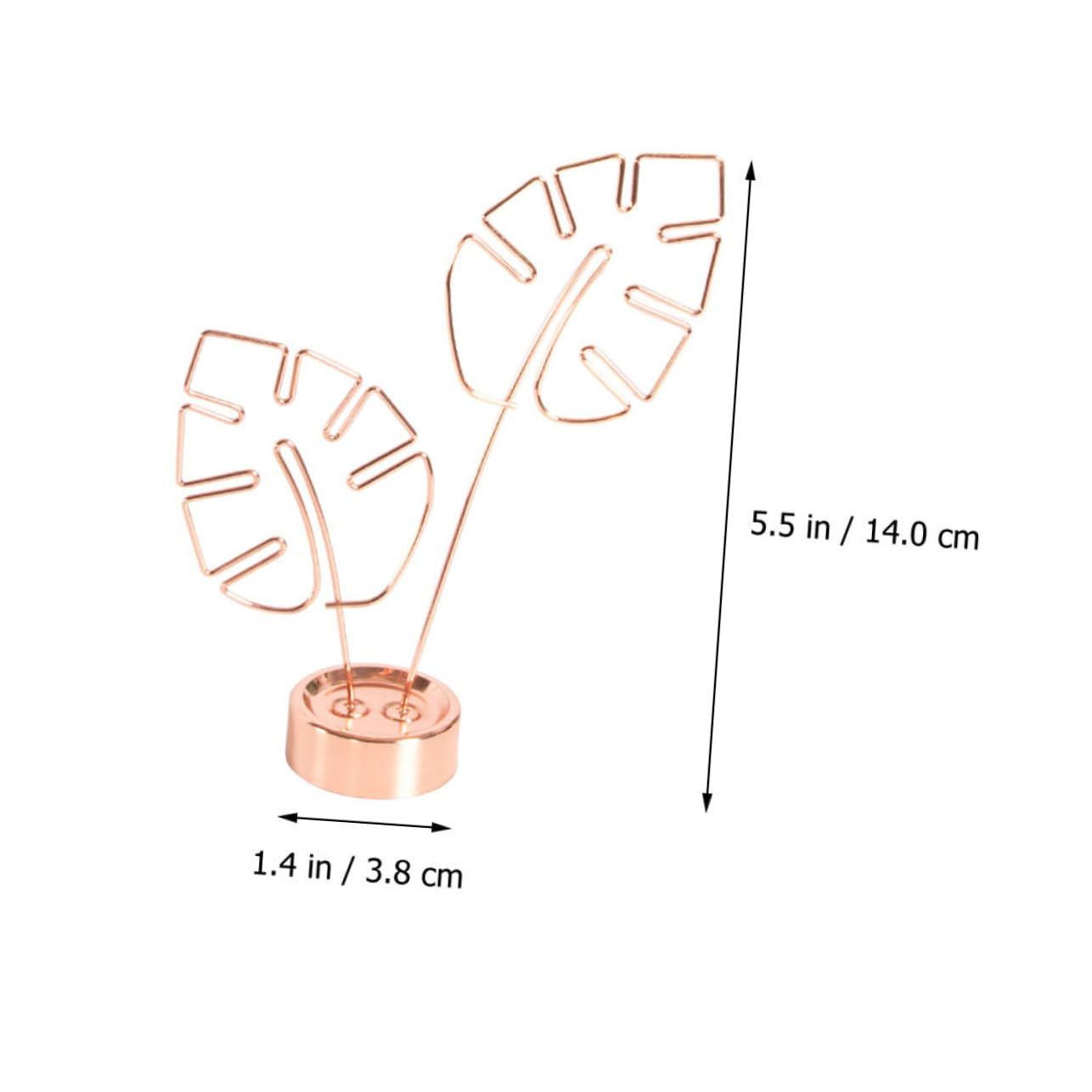 Palm Leaves Picture Holder Card Photo Clips Holder Desk Stand for Memo Paper Note Photo Wedding Card Display Memo Stand Clamp โ image 4