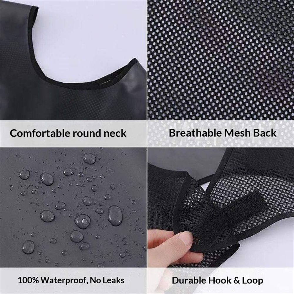 Waterproof Plus Size Aprons for Women Men with Pockets Adjustable for Cooking Dish Washing,Waterproof Apron for Cooking Cleaning Work(gray) — image 4