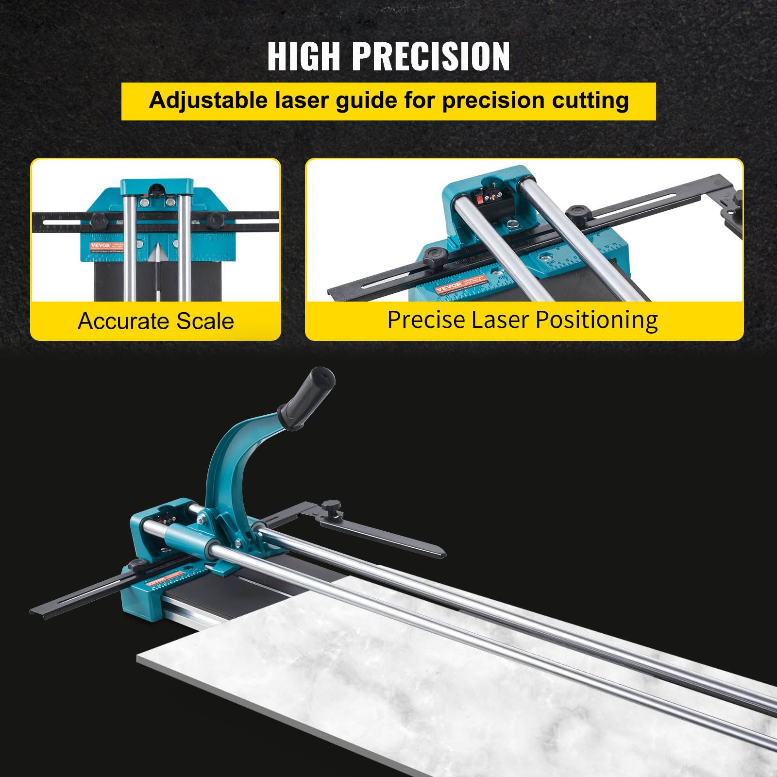 Manual Tile Cutter 1200mm Cutting Machine w/ Laser for Ceramic — image 4