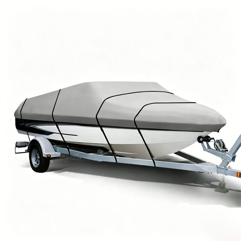 17-19FT:600cm*310cm Boat Cover Trailerable Marine Grade 210D grey