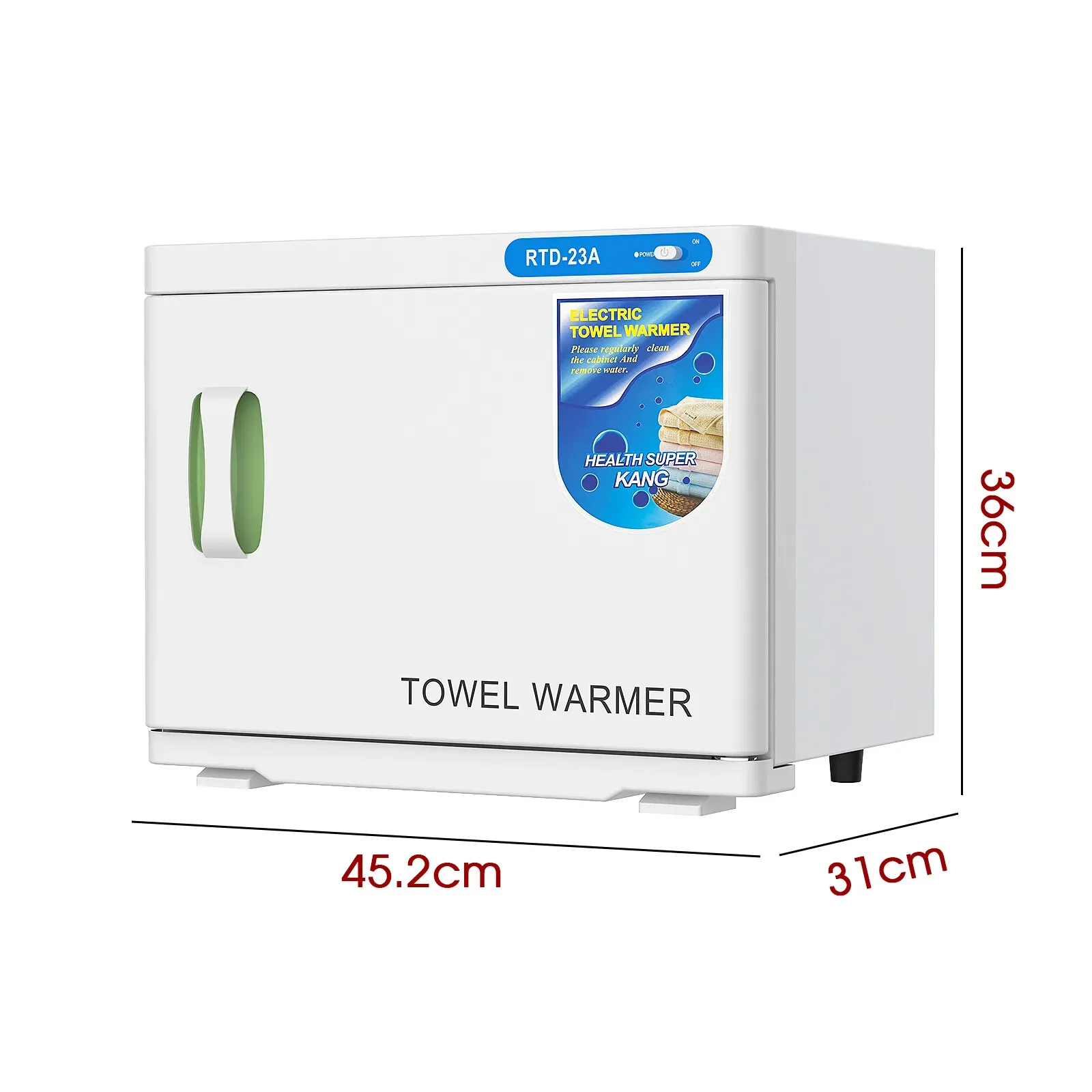 White 16L Black Hot Towel Warmer UV Sterilizer Cabinet for Salon and Home Use — image 6