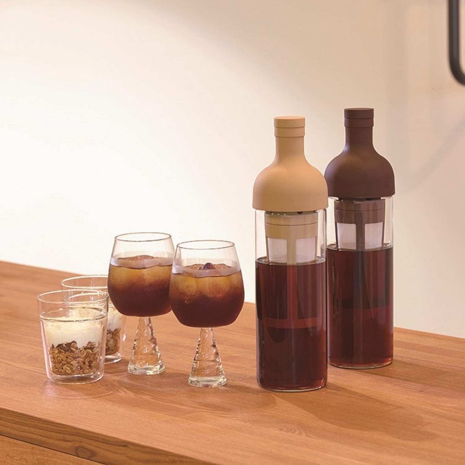 Cold Brew Coffee Bottle in Brown – 650ml Glass Infuser for Coffee, Tea & Cold Drinks | Ideal for Home, Office & Outdoor Use — image 4