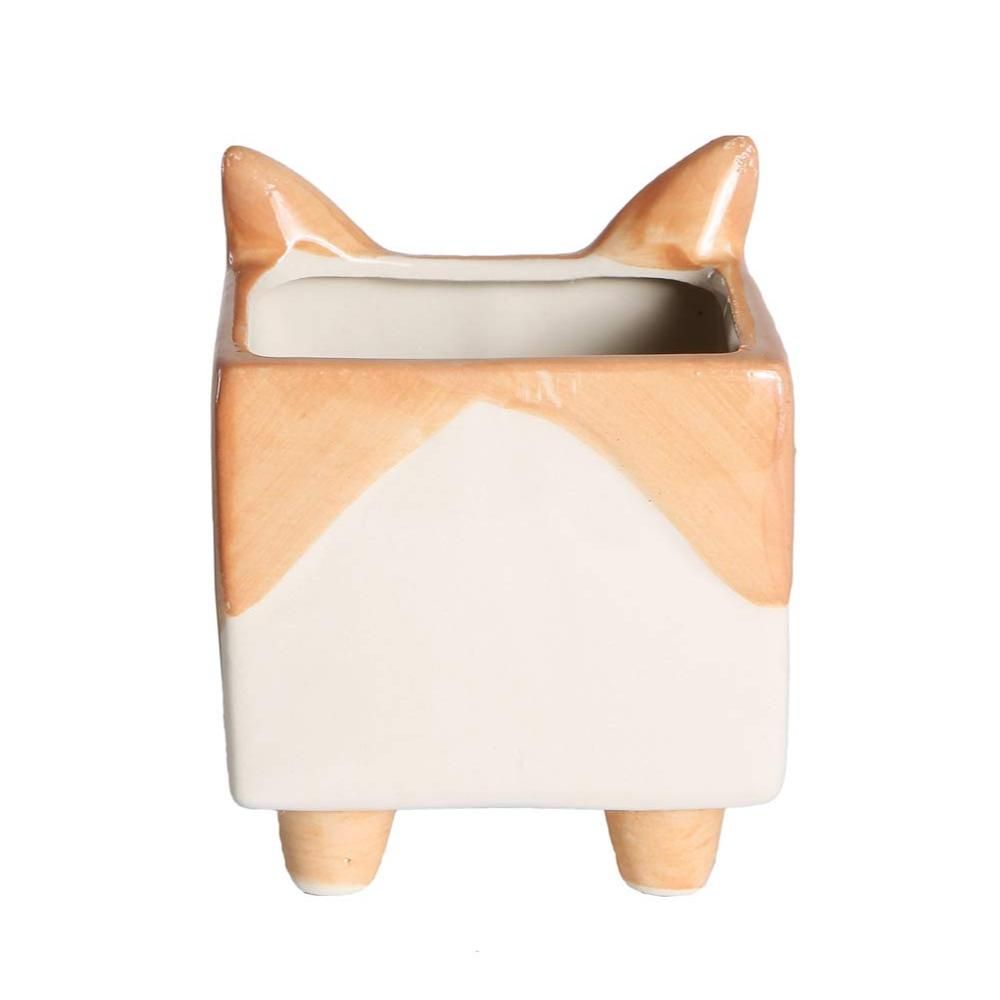 Indoor and outdoor flower pots, creative bonsai flower pots, cartoon animal designs, ceramic succulent flower pots — image 5