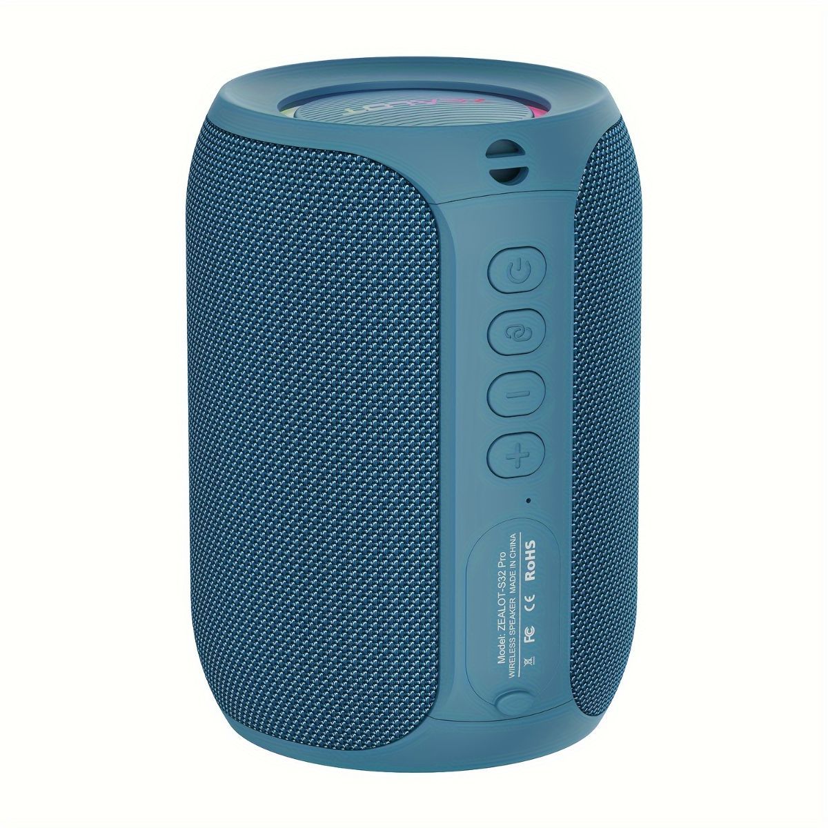 Portable Bluetooth Speaker Compact Speaker High-Quality Sound Long Battery Life - Black - Size 90-93-128mm — image 6
