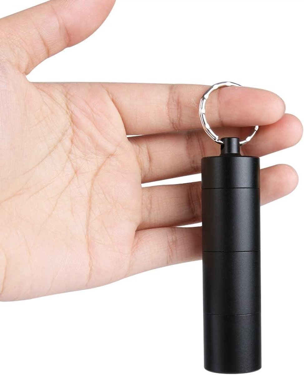 Small Pill Boxes (2-piece) - Keychain - Travel Metal - Pill Dispenser - Convenient Pill Storage — image 6