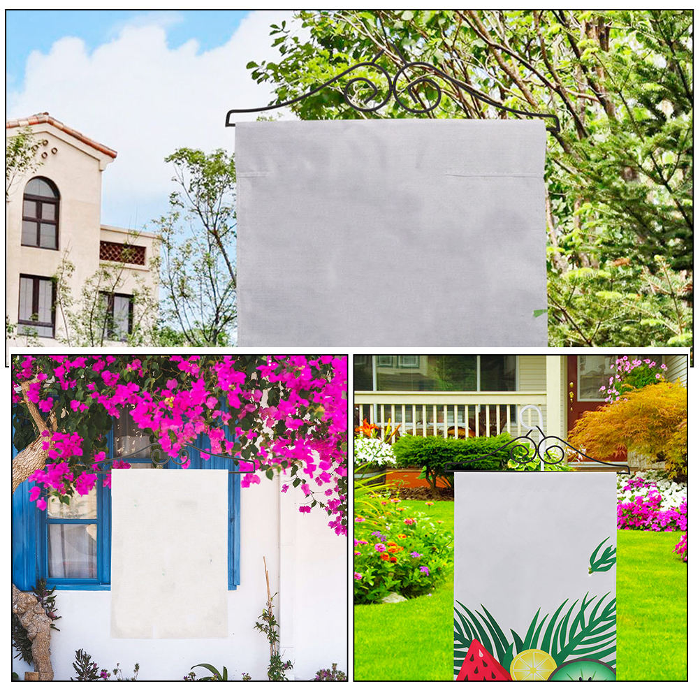 Worgeous 4 Pcs Garden Flag Holder Metal Banner Hanger For Indoor And Outdoor Garden Lawn Courtyard Decoration — image 2