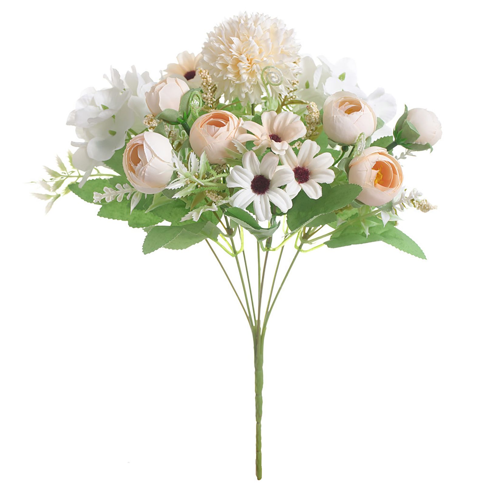 Artificial Flower Exquisite Lifelike Silk Cloth Faux Flower for Photography Wedding Home Shop Decoration Champagne