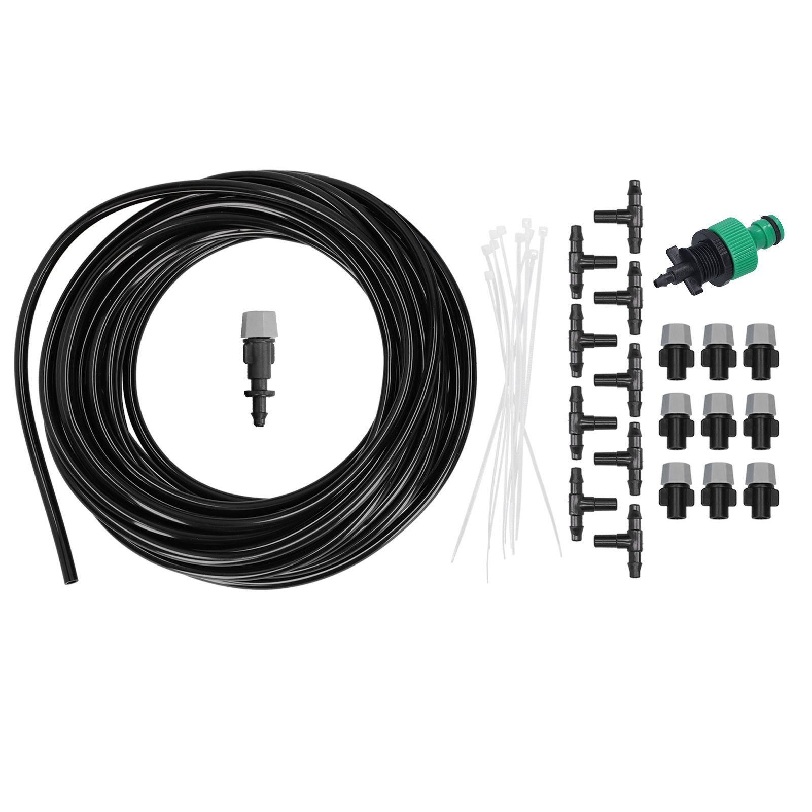 Automatic Garden Water Misting Cooling System Sprinkler Nozzle Hose Micro Irrigation Set β image 2