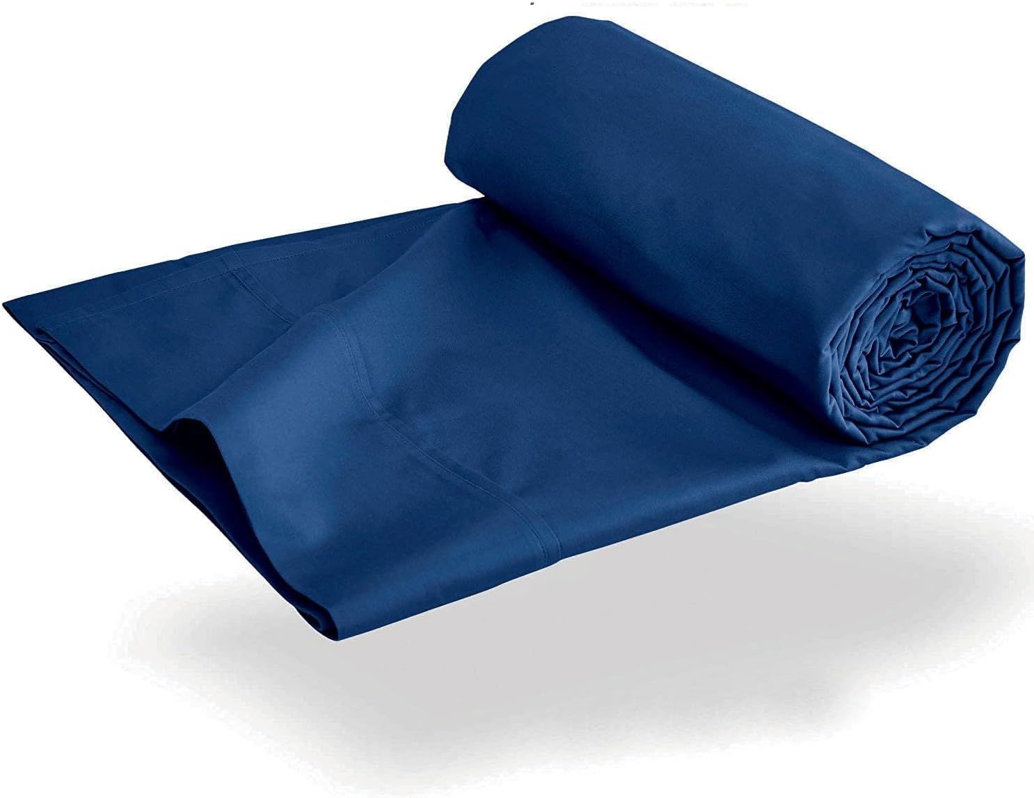 Elegant Comfort Premium Hotel Quality 1-Piece King Flat Sheet, Luxury and Softest 2000 Thread Count Bedding Flat Sheet(King,Navy) — image 2