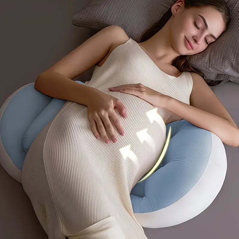 Pregnancy Belly & Back Support Pillow, Adjustable & Fully Machine Washable, High Elasticity & Long-Lasting Shape, Relieves Aches and Pains During — image 5