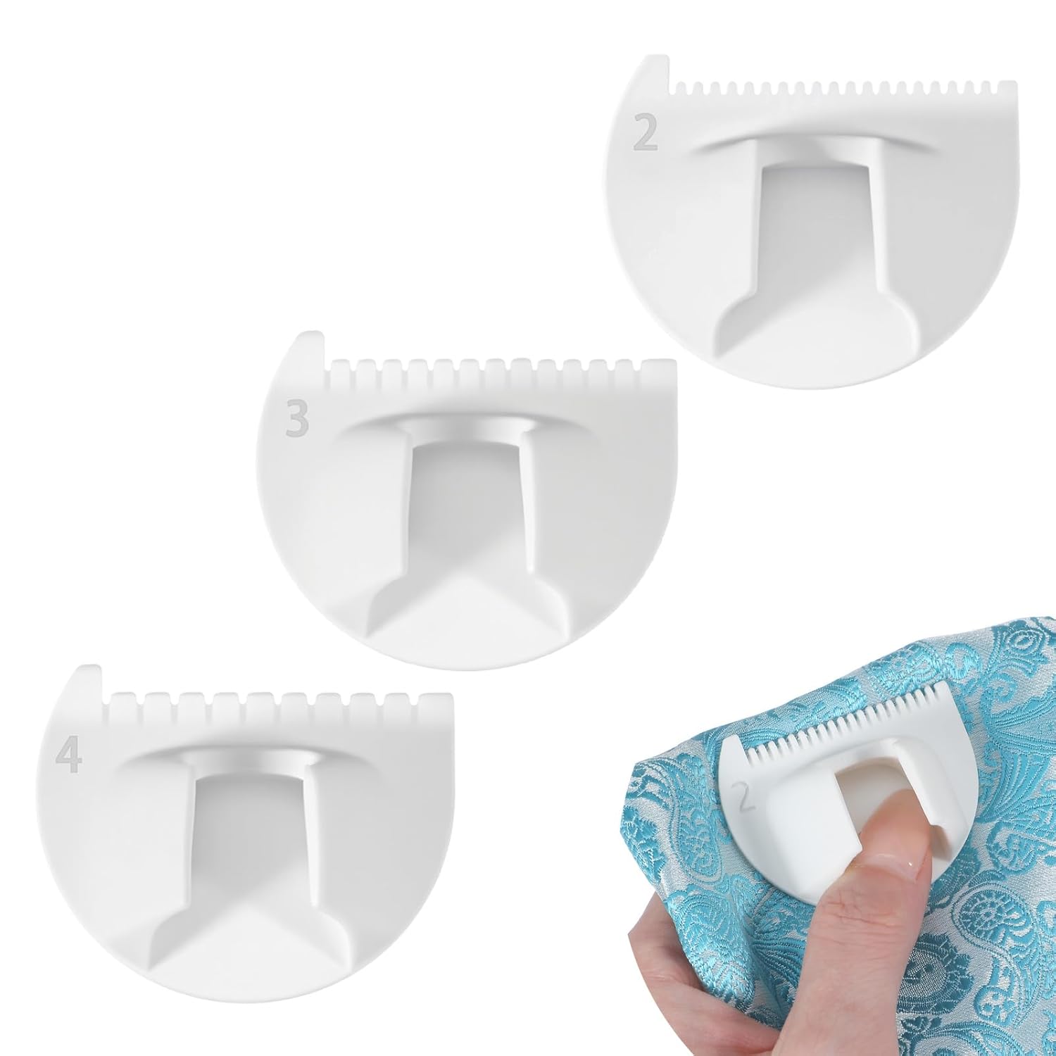 3PCS Finger Sewing Ruler Sewing Needle Gauge Measuring Tool Edge Stitch Lock Sewings Gauge for DIY Edge Even Stitching Lock Kit Quilting for Beginners and — image 2