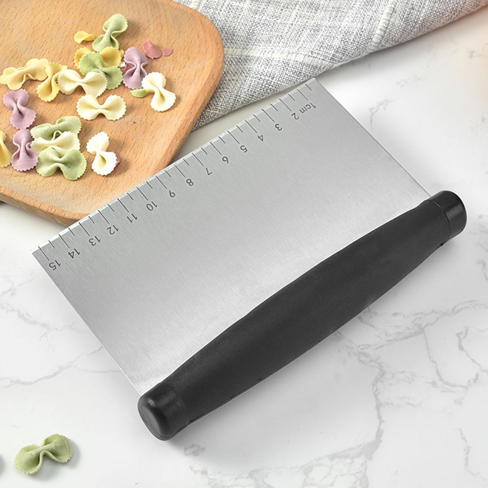Multi Purpose Bench Scraper Stainless Steel Pizza Dough Scraper Chopper Dough Cutter for Bread and Pizza Dough โ image 2