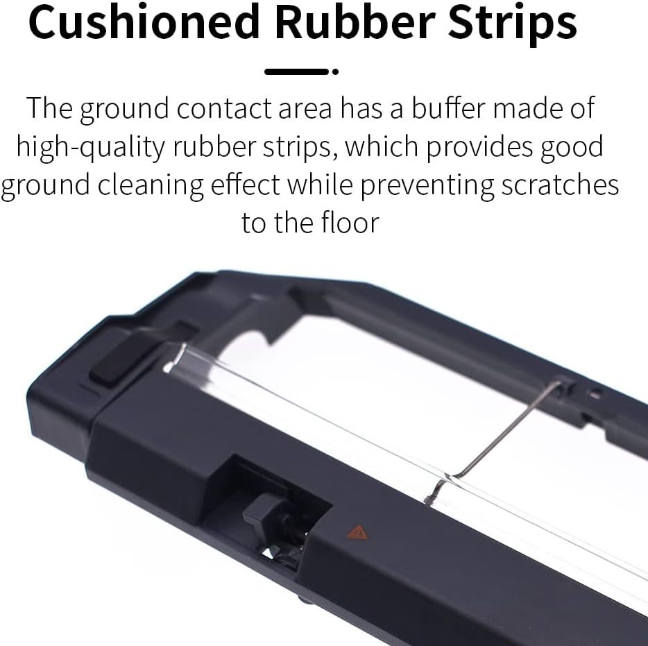 Main Brush Cover Replacement Compatible with S6 MaxV/Pure, S6, E4, S4 Max, S4, S5 Max, S5, E35 and E2 Robot Vacuum Cleaners, Black, 2-Pack — image 4
