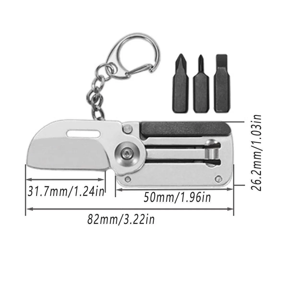 3in1 Multifunctional Pocket Knife Portable Combination Tool for Camping Survival - Colourful — image 4