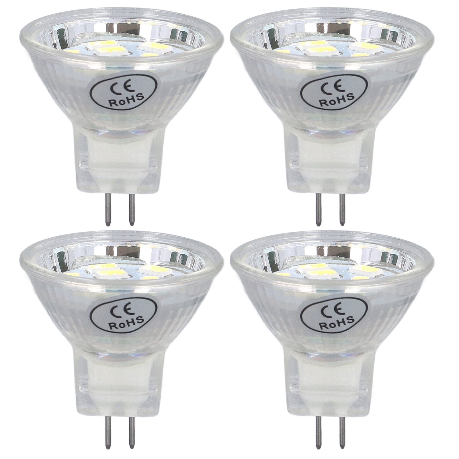 4Pcs MR11 LED Bulb 3W 300lm Bulb with 9 Beads Double Pin Base for Spotlight Landscape LampCold White Light