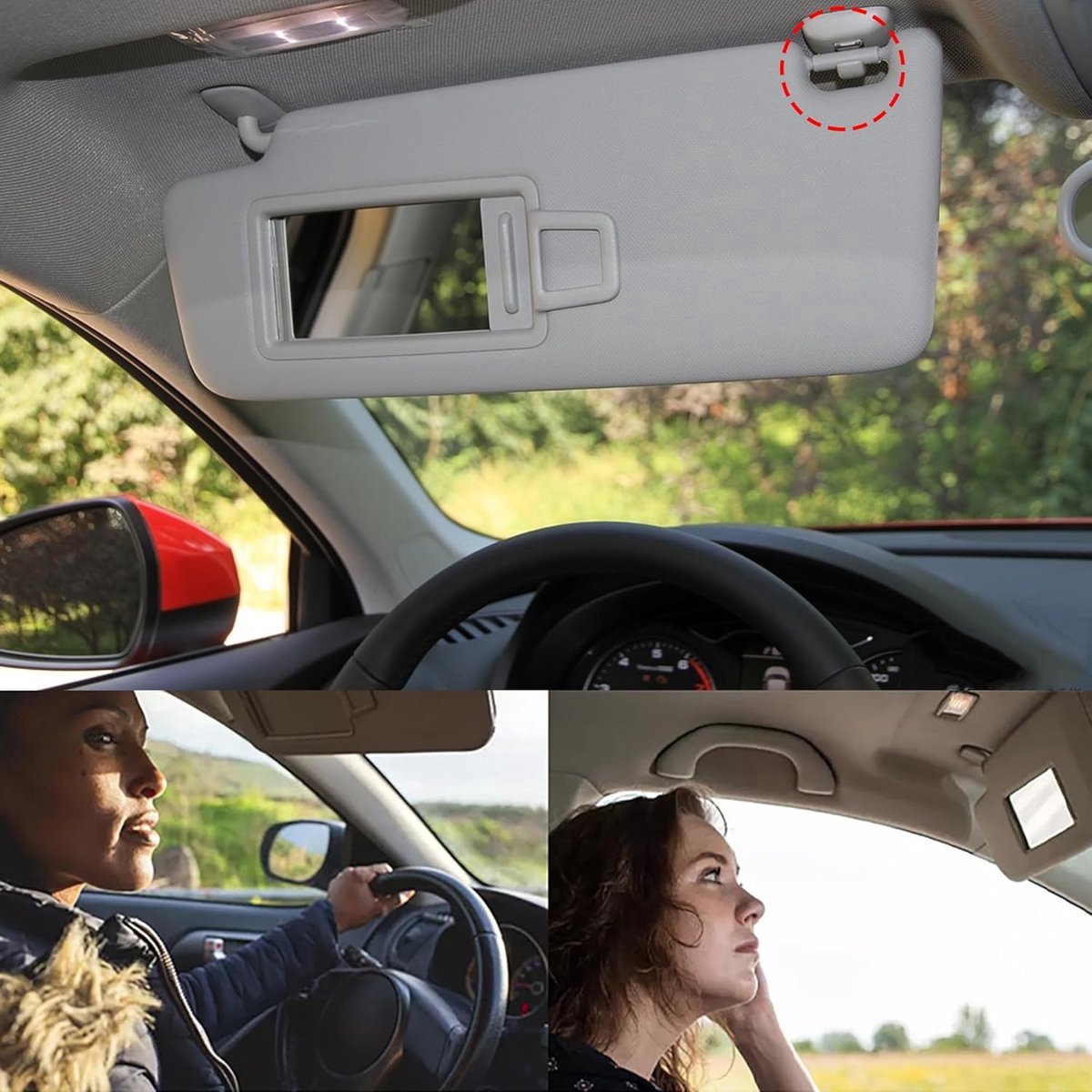 Car Sun Visor - Clip Hook - Car Accessories - Car Sunshades - Sun Visor Hooks for Car - Inner Hooks for Sun Visors - Car Holder for Sun Visor - Suitable for — image 5