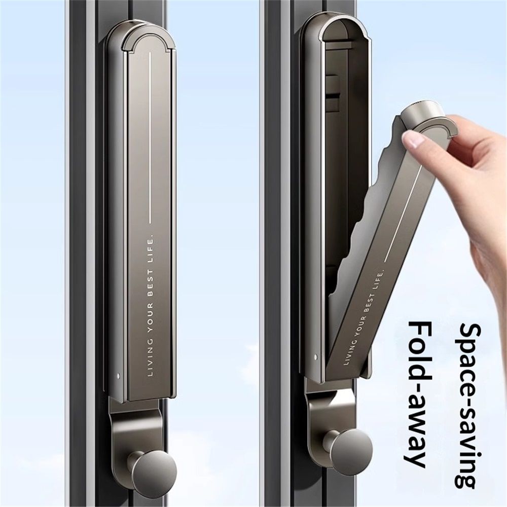 2 pack Over The Hooks Clothes Hanger, Foldable Clothes Drying Rack with Retractable Rod, Portable Over the Door Laundry Rack for Towels Hats During Travel and — image 3