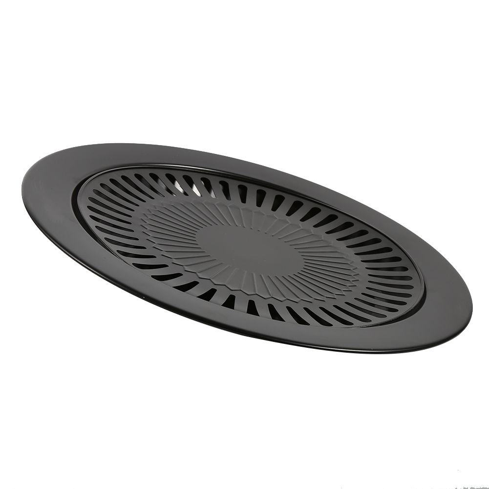 BBQ Grill Rack Barbeque Kitchen Barbecue Pan Indoor Outdoor Nonstick Roasting Trays Tool — image 3