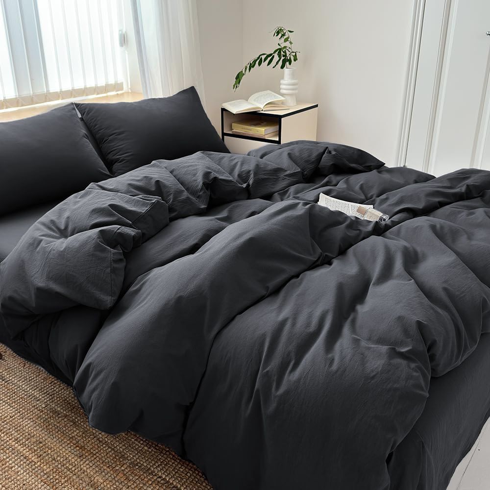 Hotel Soft Microfiber Duvet Cover Set-2000TC Quilt Cover Set & Pillowcases -1 Donna Cover Zipper Closure & 1 x Pillowcases-Breathable Bedding - Wrinkle, Fade — image 3