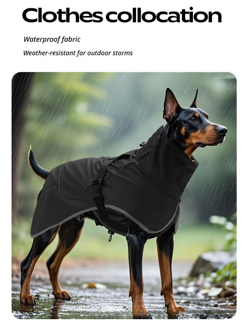 Winter Warm Pet Coat, Outdoor Cold Proof Dog Jacket-olive green โ image 4