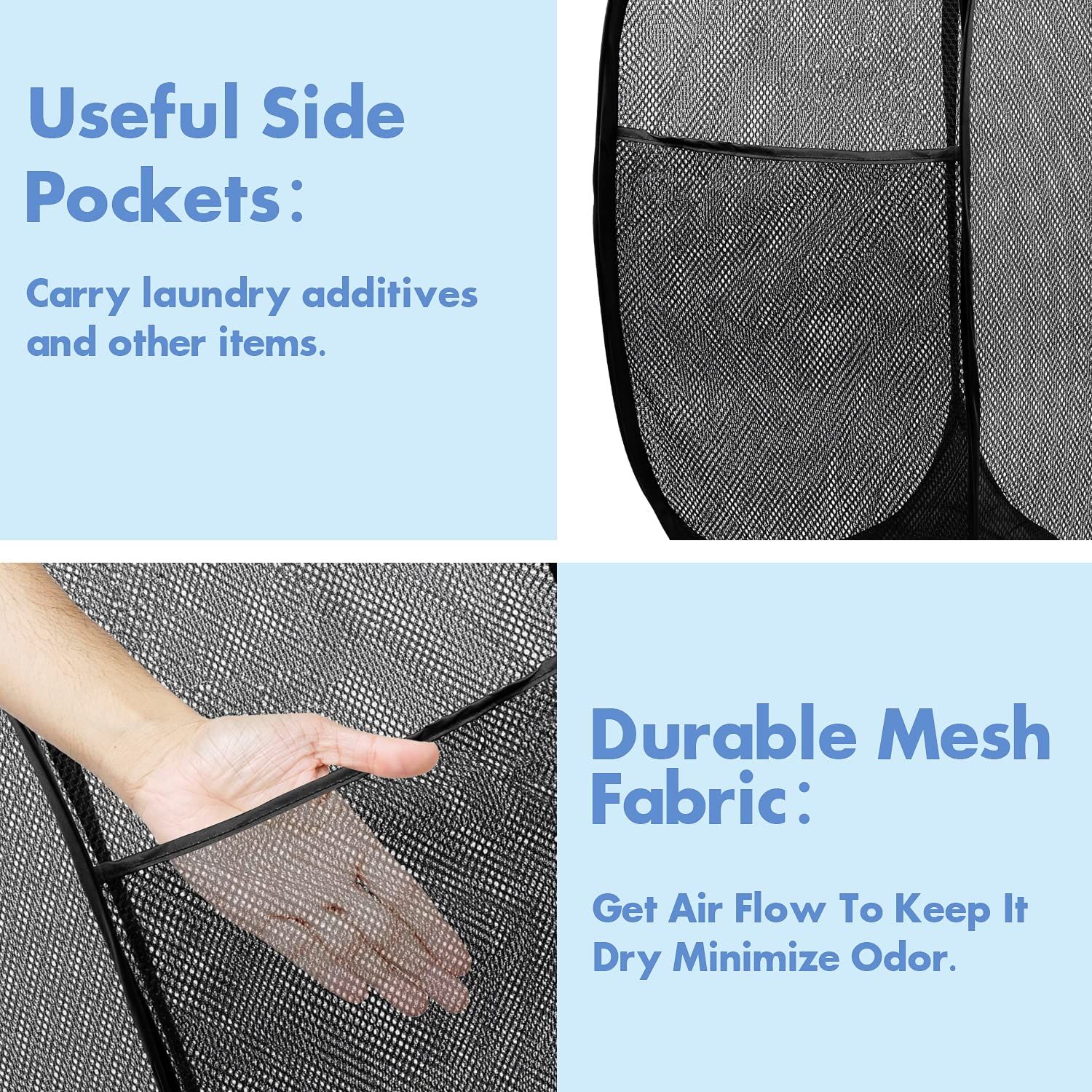 1 PCS Mesh Pop Up Laundry Hamper — image 3