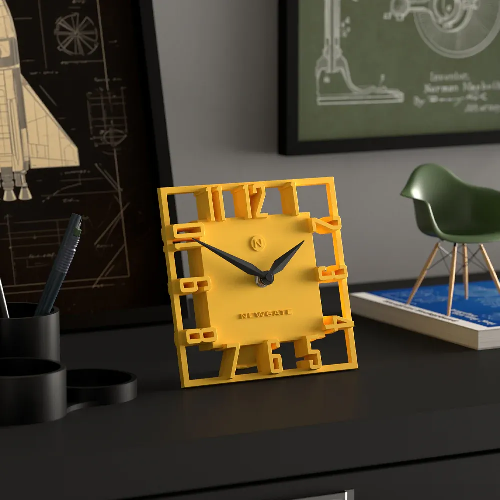 Newgate Highline Mantel Clock-Yellow — image 4