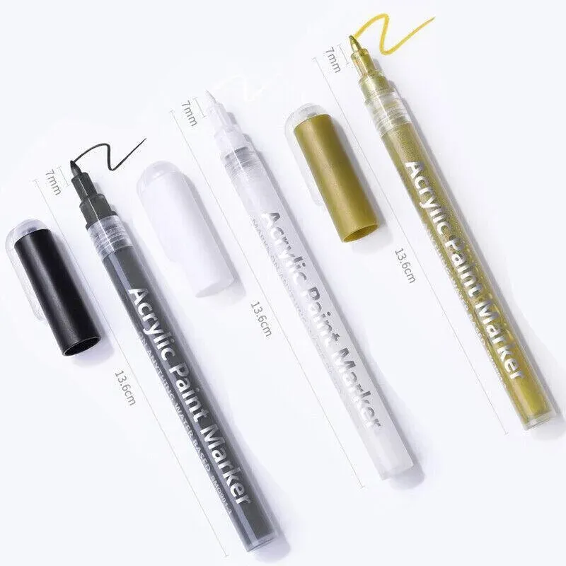 Marker pens are suitable for detailed drawing, writing and marking - Green โ image 5