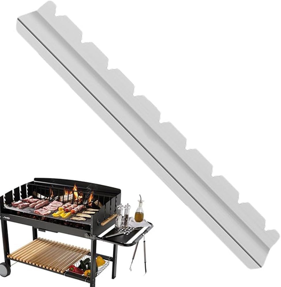 Stainless Steel Kebab Rack for BBQ Skewers, Shish Kabob Grilling Holder, 1 Pair — image 4