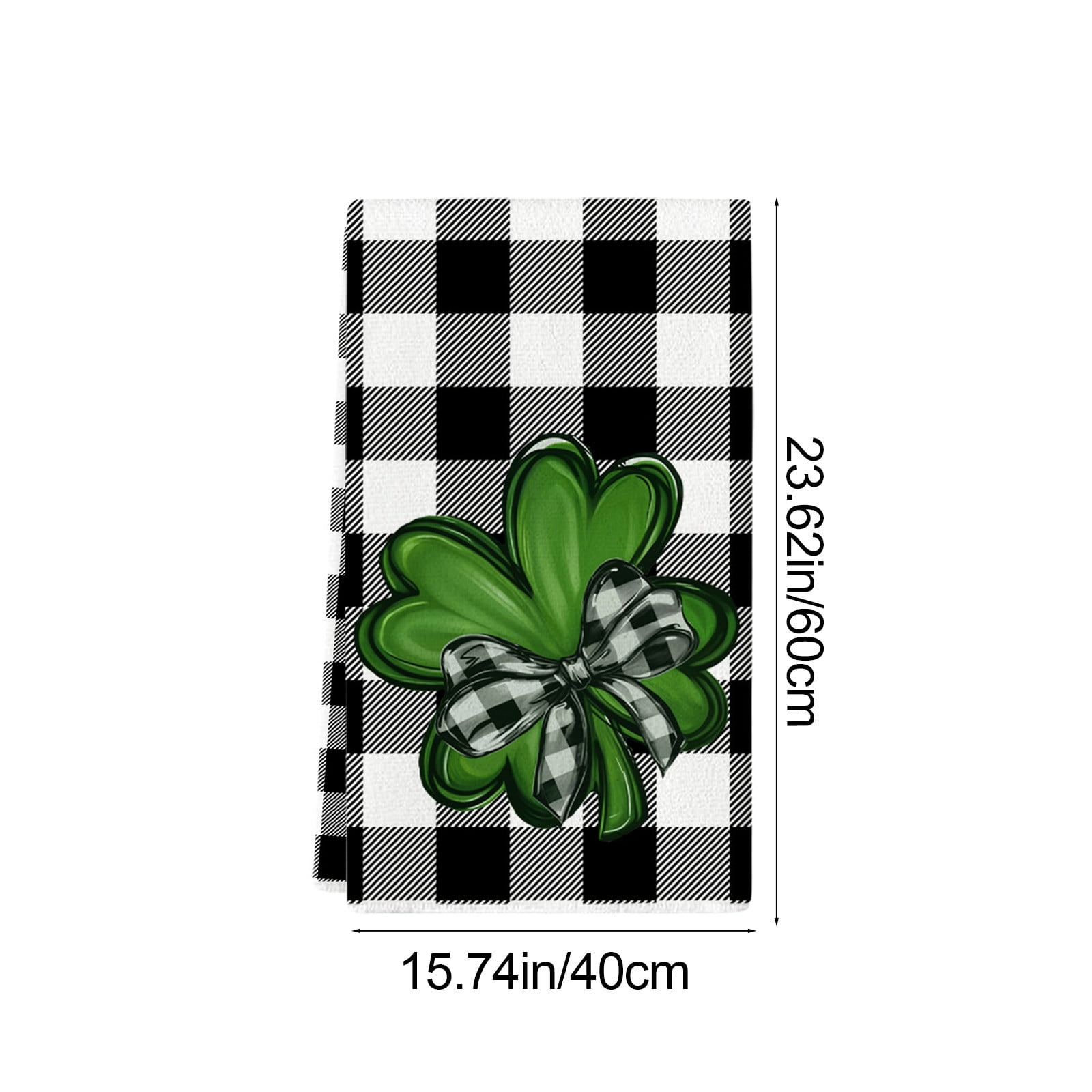 1 Piece Shamrock Kitchen Towel, St Patricks Day Decorative Dish Cloth for Kitchen Bathroom and Home, 15 x 24 in โ image 3