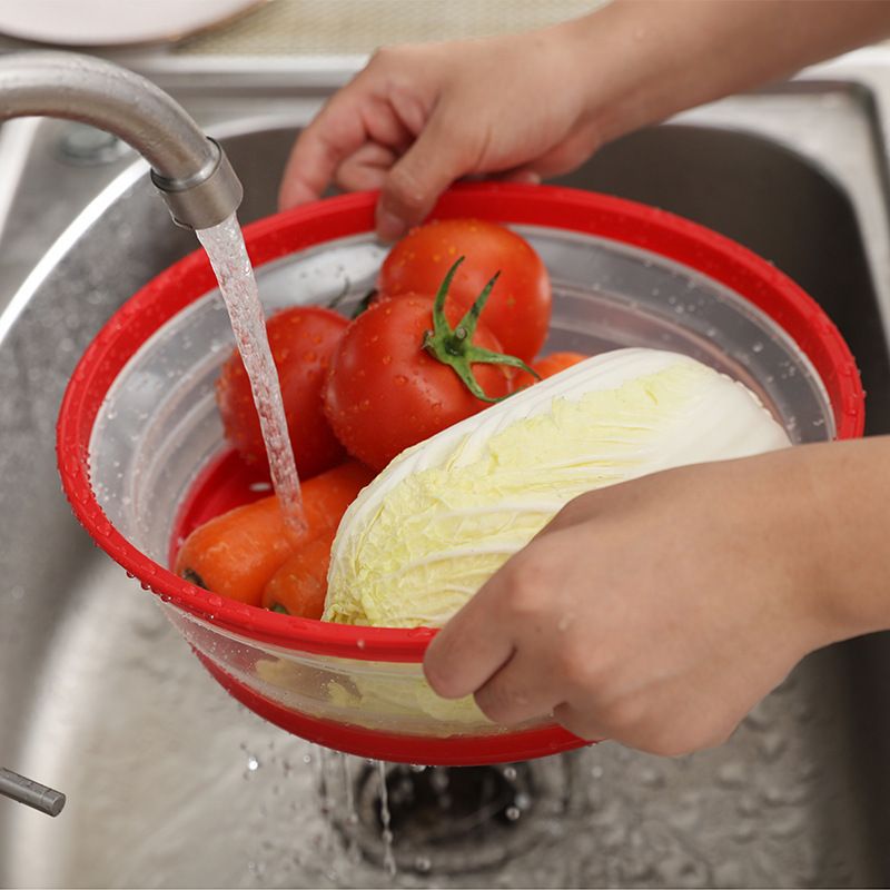 Microwave Cover for Food, Collapsible Microwave Splatter and Plate Covers Easy Grip Lid and Food Strainer — image 3