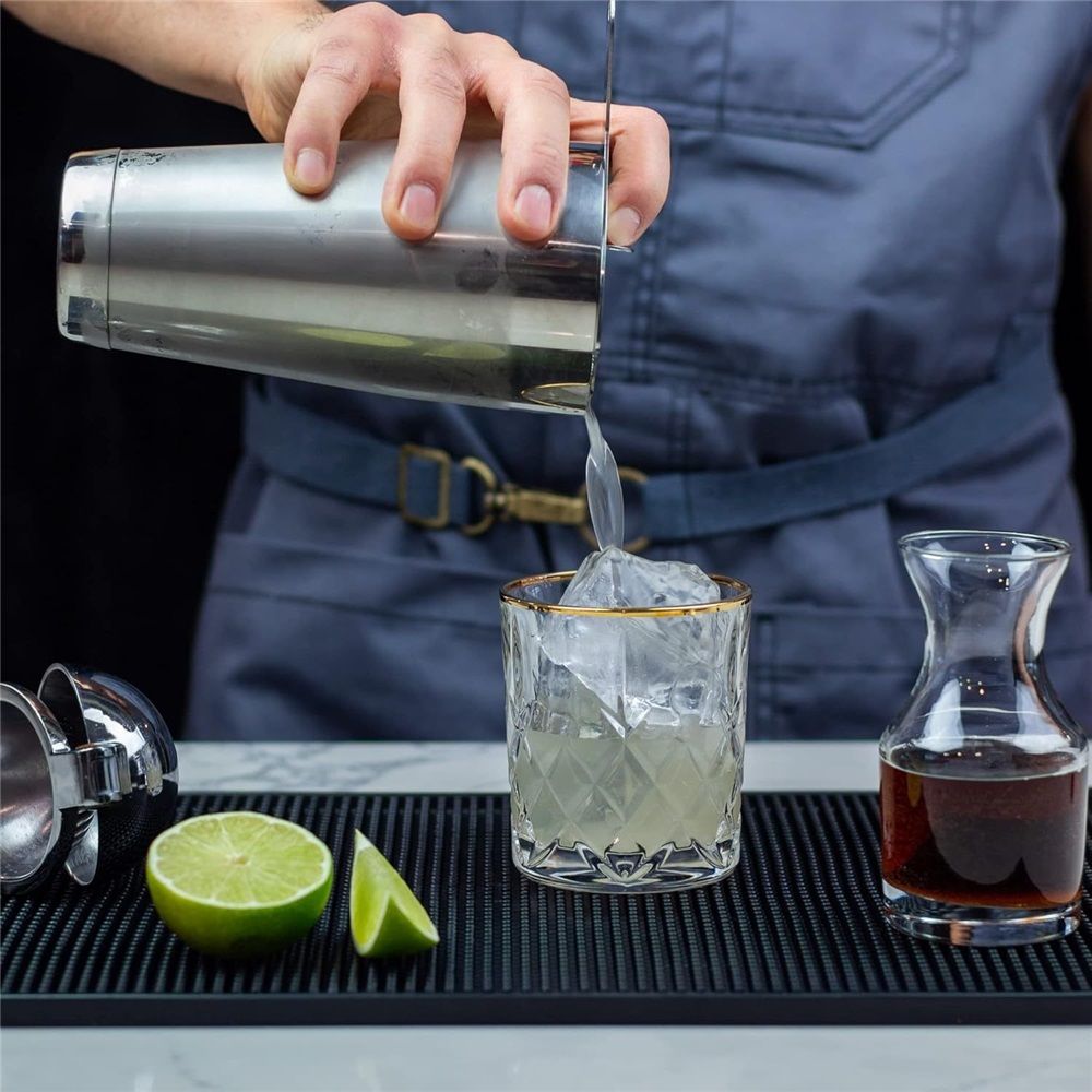Shaker Cocktail Tin, Set (21 oz and 28 oz), Stainless Steel,Two Piece Shaker Cup Drink Mixer for Bartender – Silver Bar Tools Weighted Shaking Tin — image 2