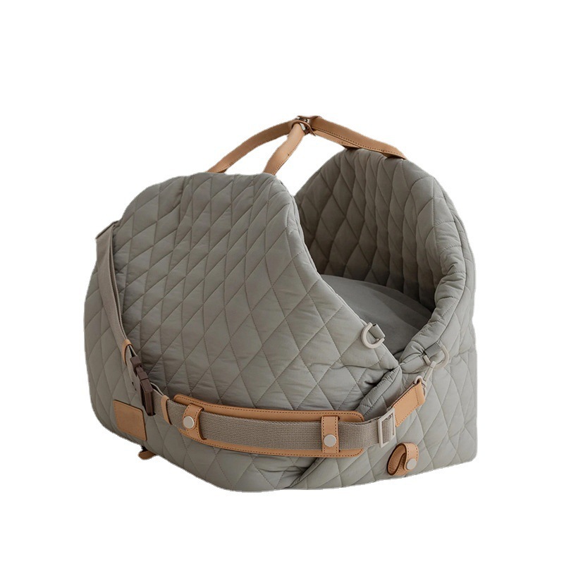Luxury Quilted 2-in-1 Pet Travel Carrier & Car Booster Seat for Small Dogs(Black) โ image 4