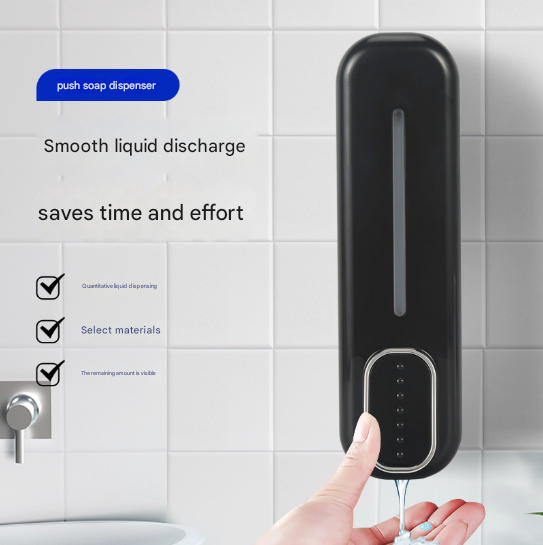 2 Pcs (Gold + Silver) Modern Wall-Mounted Press Soap Dispenser - 300ml Refillable Pump for Bathroom & Kitchen โ image 4