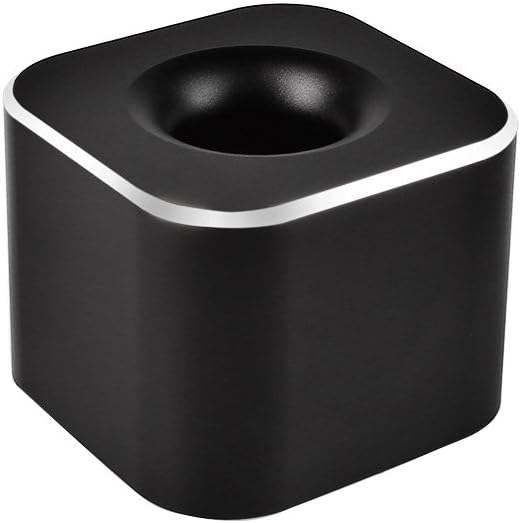 Single Pen Stand Holder, Black Metal Pen Base Stand for Desk Fountain Pen, Toothbrush Brush, Students and Office