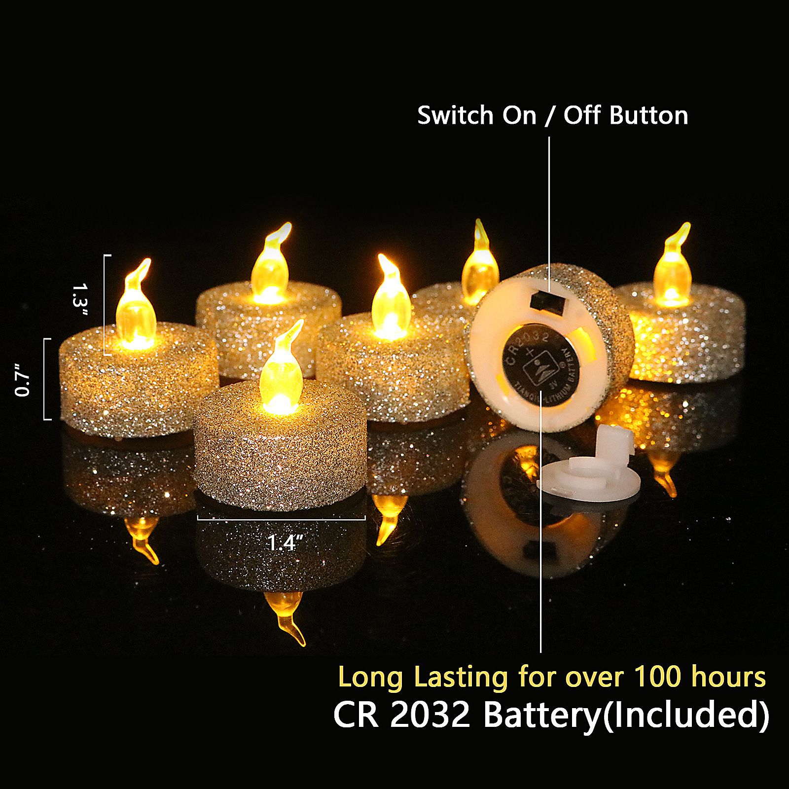 Romantic Proposal Birthday Surprise Tea Wax Christmas Decoration LED Electronic Candle — image 5