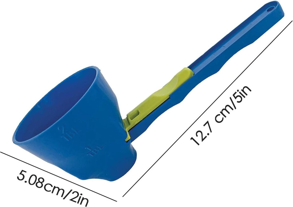 Measuring Spoon - Measuring Spoons - Coffee Measuring Spoon - Coffee- Measuring Spoon - Coffee Scoop - Plastic - Blue - For Precise Weighing and Measuring — image 5