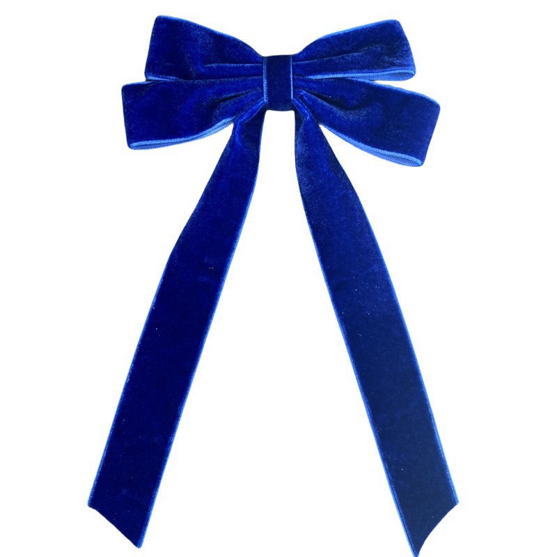 Luxury Velvet Bow Hair Clip Set (10 Pcs) - Simple Fashion Accessory for Princess Outfits and Party Decoration โ image 4