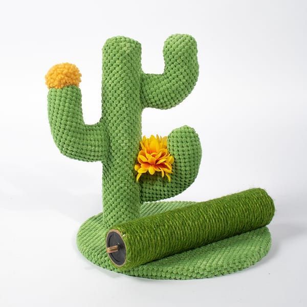 Green Black Cat Scratching Post Cactus Cat Toy Cat Furniture Cat Scratcher Cat Claw Care — image 2