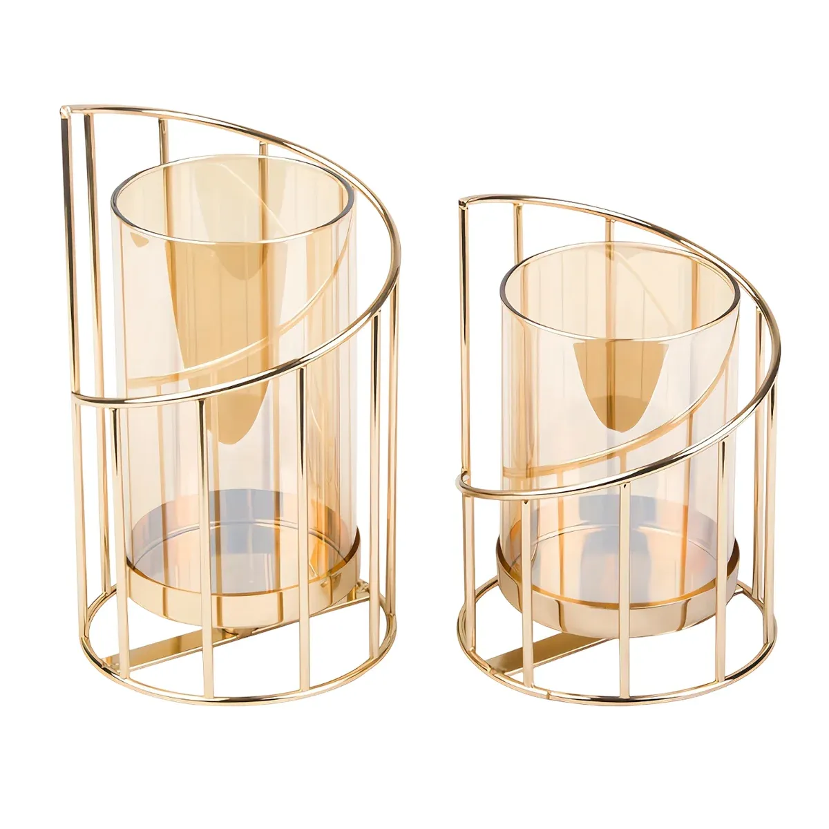 Wrought Iron Candle Holder Romantic Candlestick Ornament Dinner Table Decor Prop - L โ image 3
