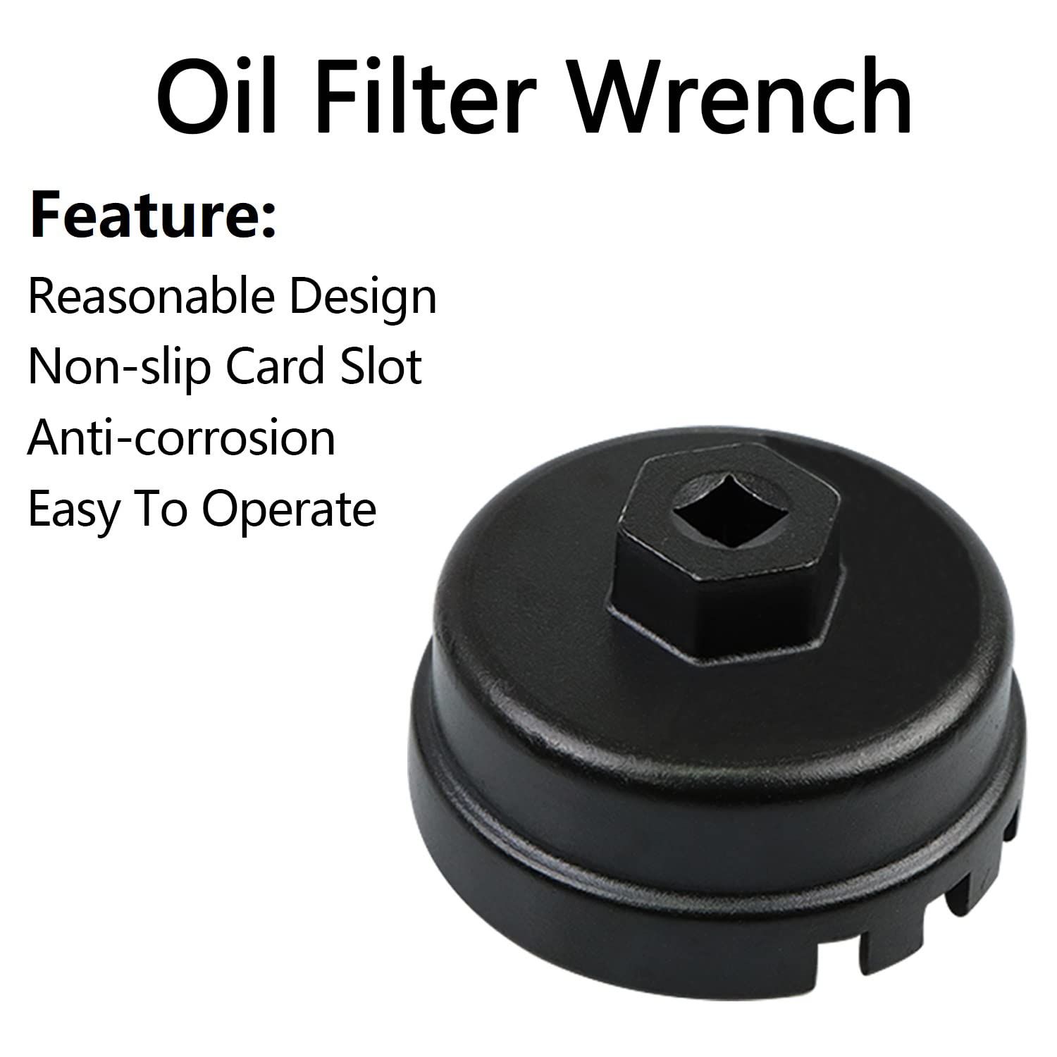 Oil Filter Cap Wrench Removal Tool Suitable for Oil Filter Wrench for Engine with Cartridge Style Oil Filter Housing — image 3