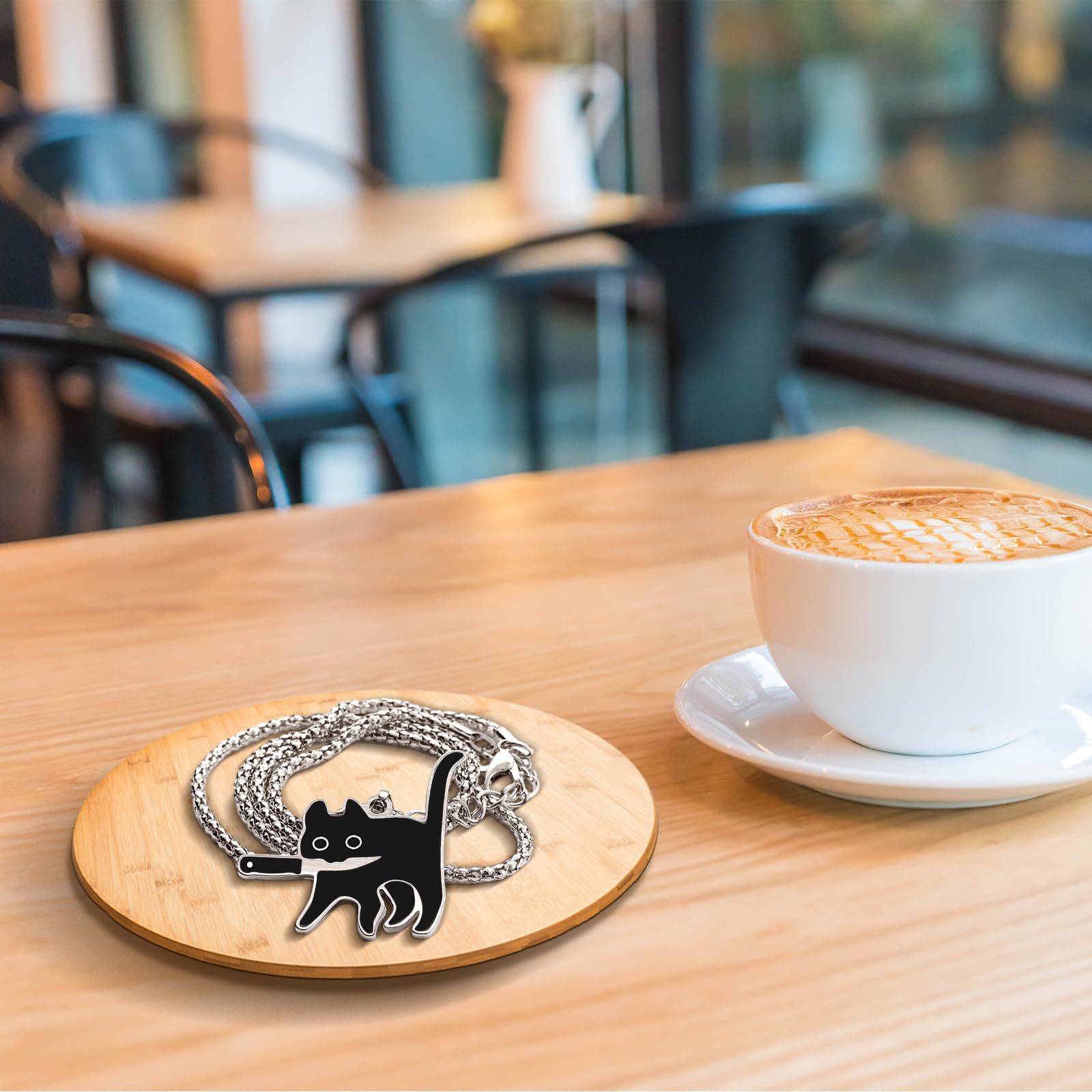 Necklace for Women Cute Necklaces for Girls Boys Black Cat Pendant Necklaces for Cat Lovers Gifts Pets Jewelry Gifts Pet Lovers — image 3