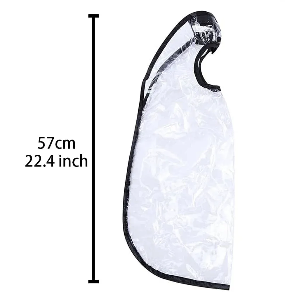 2 Pcs Hair Washing Funnel Apron, Upright Position Shampoo Cape for Home or Salon Use, Elderly Disabled Clients, Clear — image 2