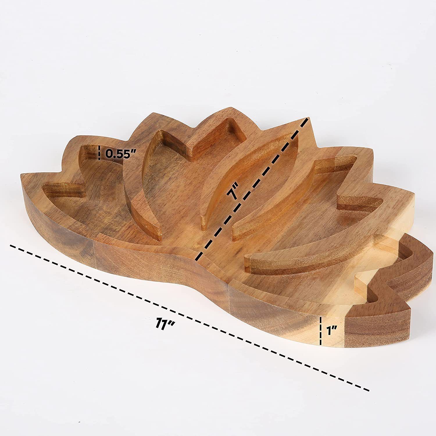 Lotus Crystal Tray for Stones - Display Your Crystals & Healing Stones - Crystal Holder for Stones Display — image 4