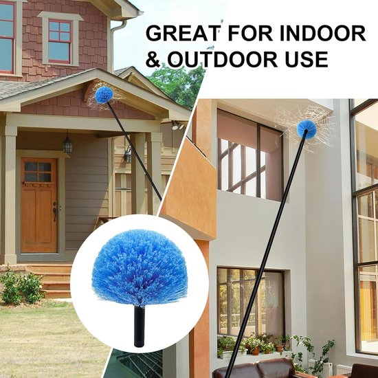Dust brush head - 8" diameter blue screw head for spider web vacuum cleaners — image 6