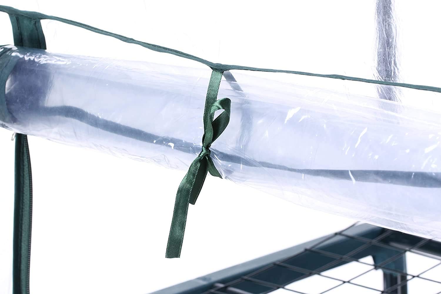 4-Tier Greenhouse Replacement Cover Clear PVC Greenhouse Cover with Roll-Up Zipper Door - 27" L x 19" W x 63" H — image 6