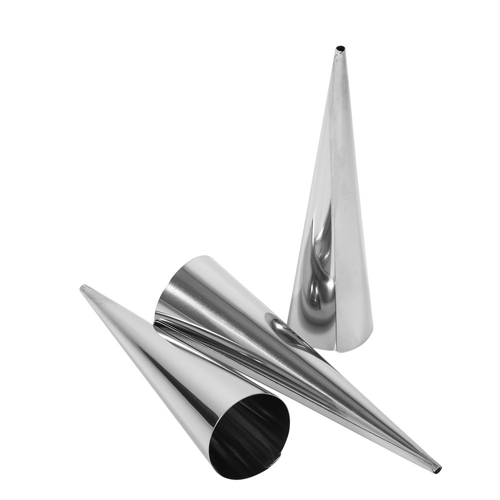 3pcs Pack Stainless Steel NOn Stick Dessert Cannoli Croissant Tubes Baking Tool Mold (L) โ image 3