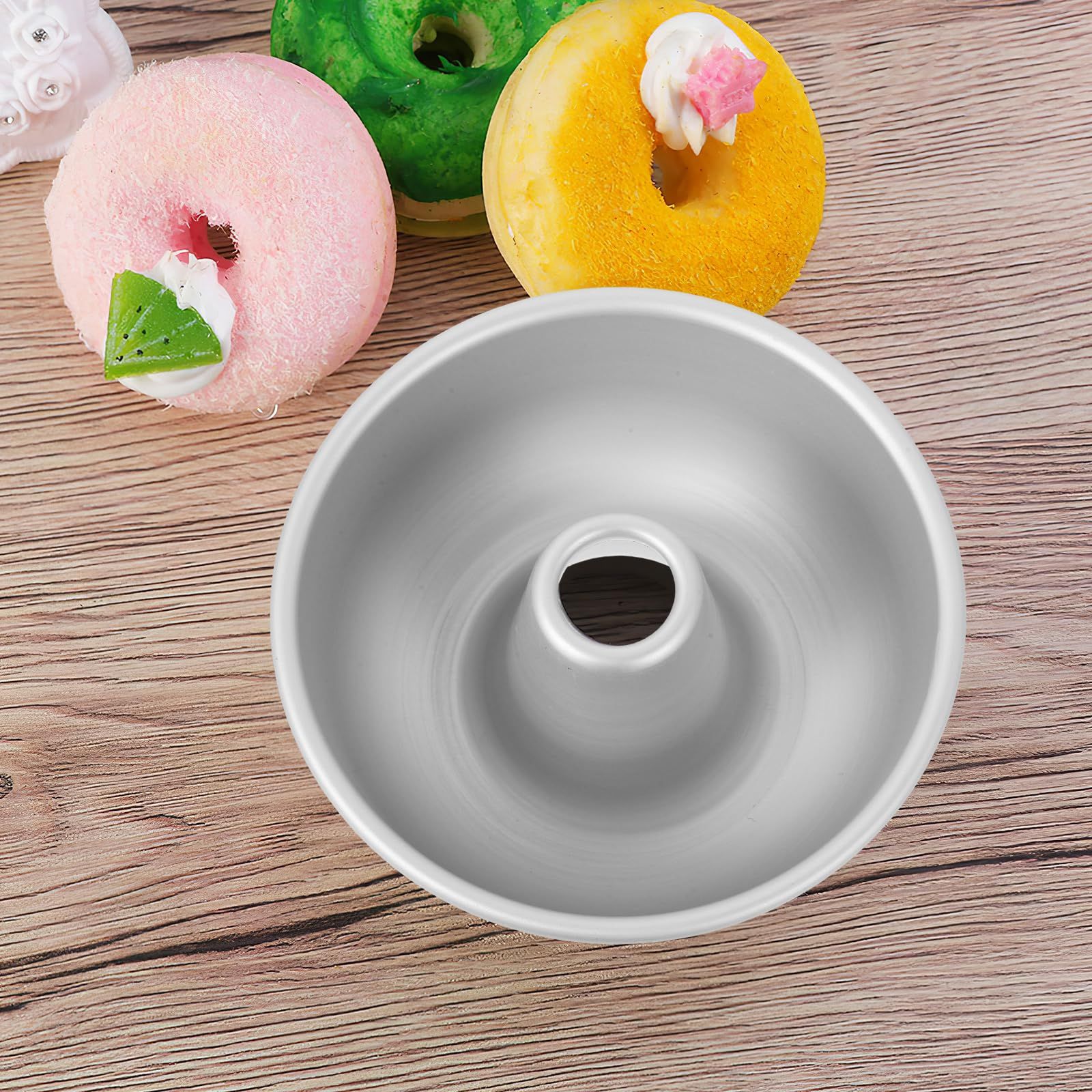 Doughnut baking tray: Non stick donut baking tray, circular donuts, reusable baking tray, pancake cup, cake mold — image 5