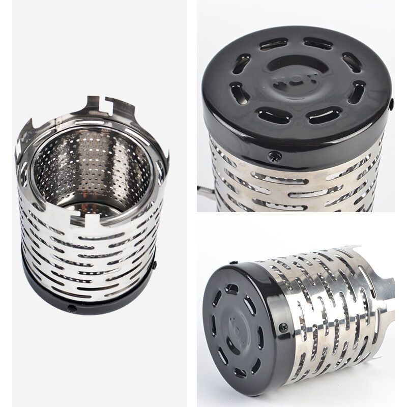 Mini Camping Gas Stove Metal Heater with Handle and Stainless Steel Cover — image 2