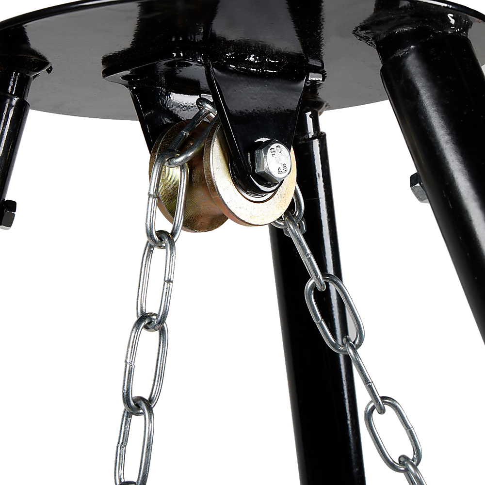 Tripod Garden Fire Pit BBQ – Cast Iron & Steel Round Outdoor Fire Bowl — image 4